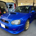 平成14年式・スバル・インプレッサ・WRX STI・ブルー・普通自動車