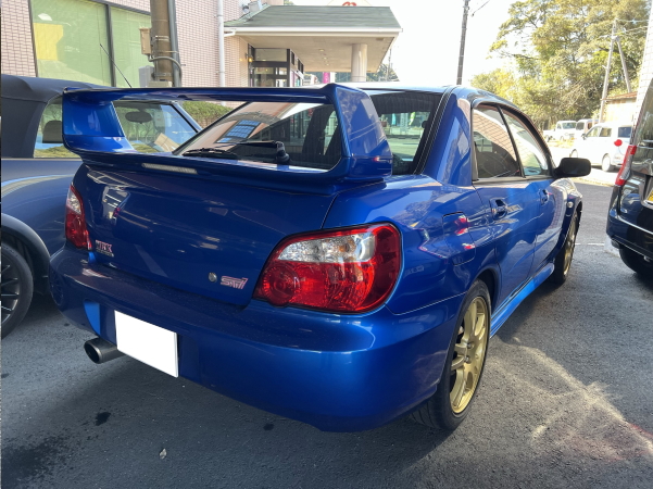 平成14年式・スバル・インプレッサ・WRX STI・ブルー・普通自動車