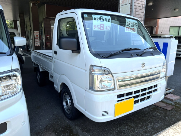令和6年式・スズキ・キャリー・KC・農繁・白・軽自動車【中古車】未走行デモカー販売します